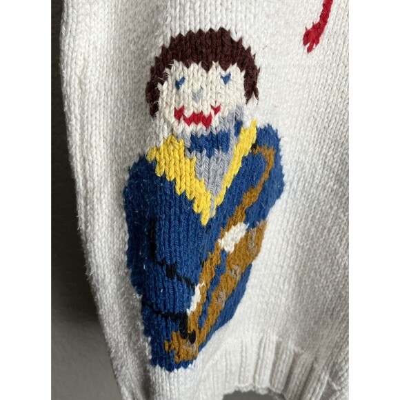 Peter Elliot Women's M? Musician Musical Notes Cotton Sweater *READ* - Picture 5 of 13